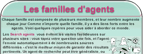 Les familles d'agents